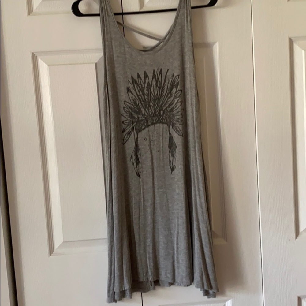 Headdress Grey dress